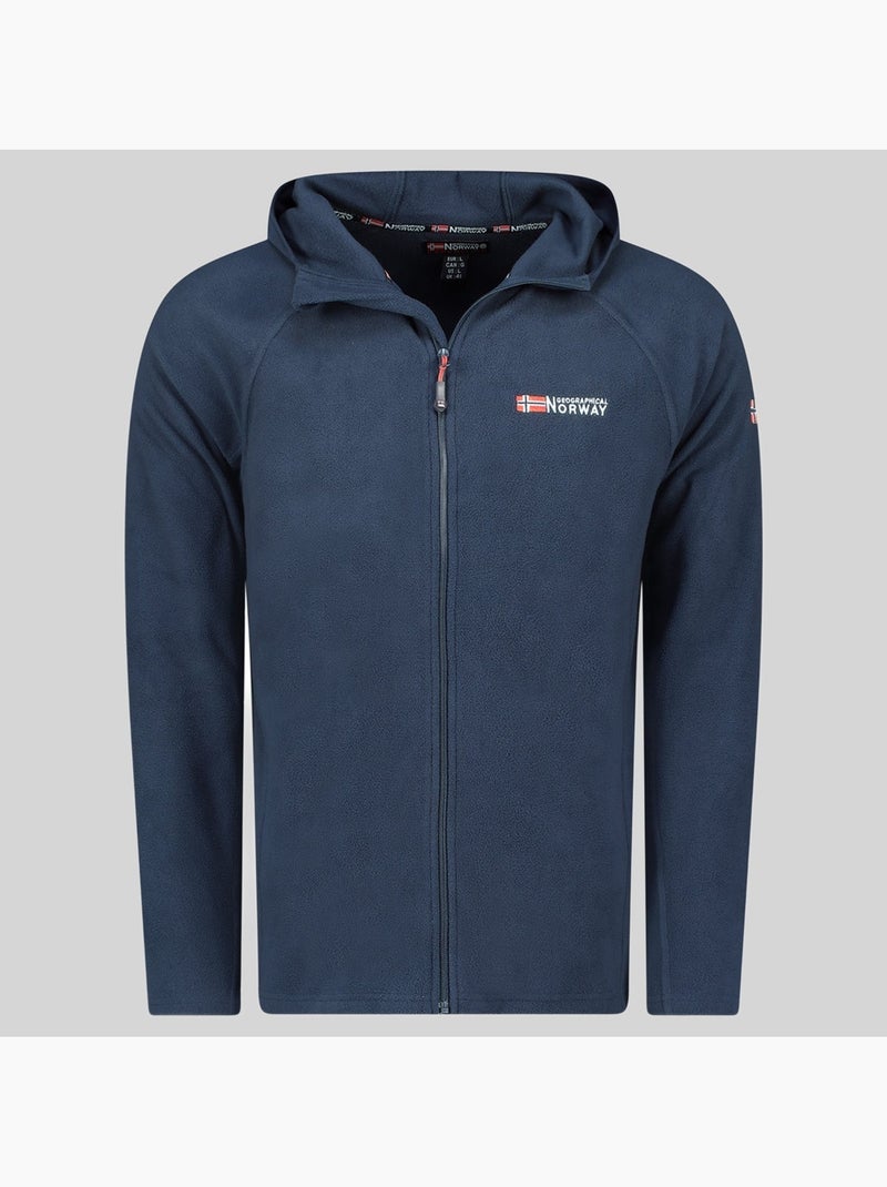 Chaqueta polar con capucha tugood – geographical norway Azul marino - Kiabi