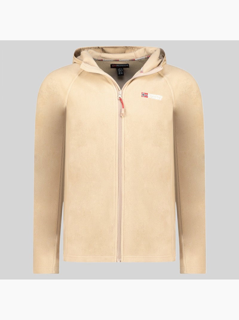 Chaqueta polar con capucha tugood – geographical norway Beige - Kiabi