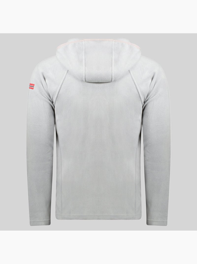 Chaqueta polar con capucha tugood – geographical norway Gris claro - Kiabi