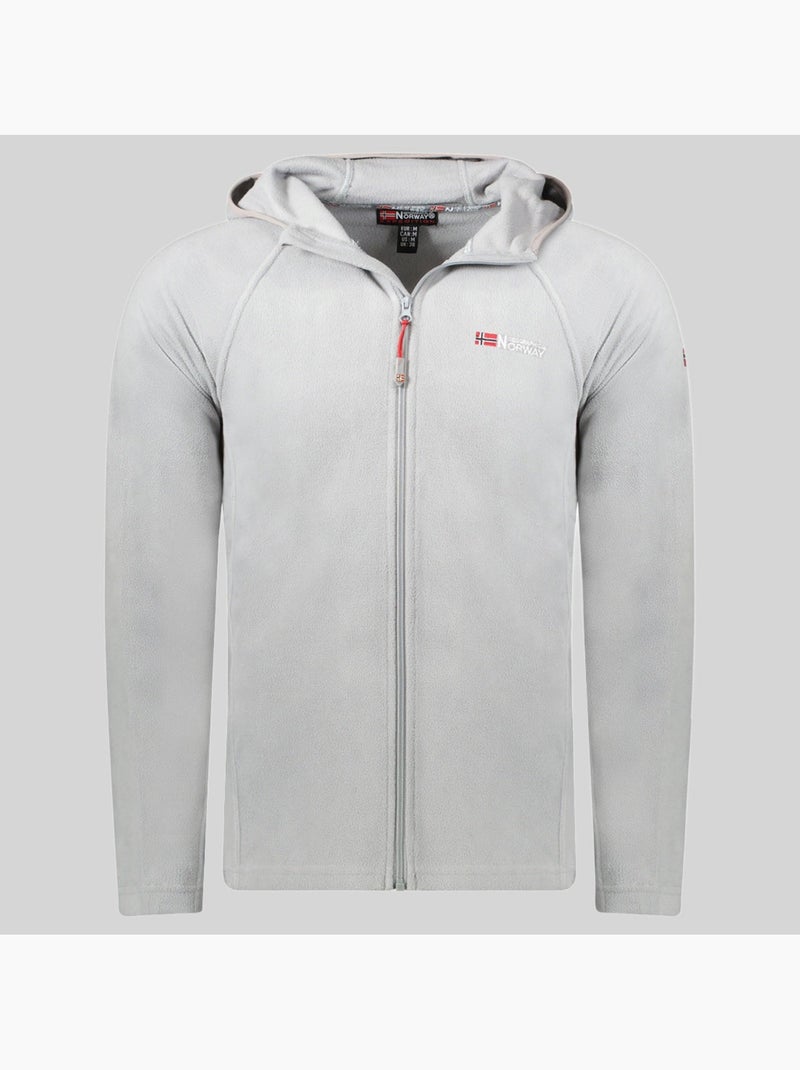 Chaqueta polar con capucha tugood – geographical norway Gris claro - Kiabi
