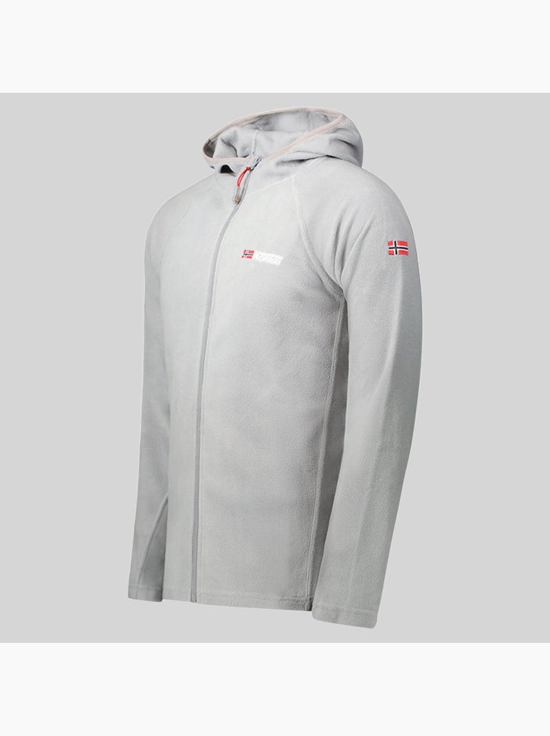 Chaqueta polar con capucha tugood – geographical norway Gris claro - Kiabi