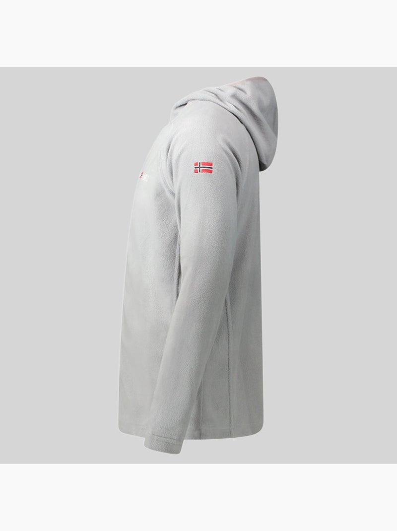 Chaqueta polar con capucha tugood – geographical norway Gris claro - Kiabi