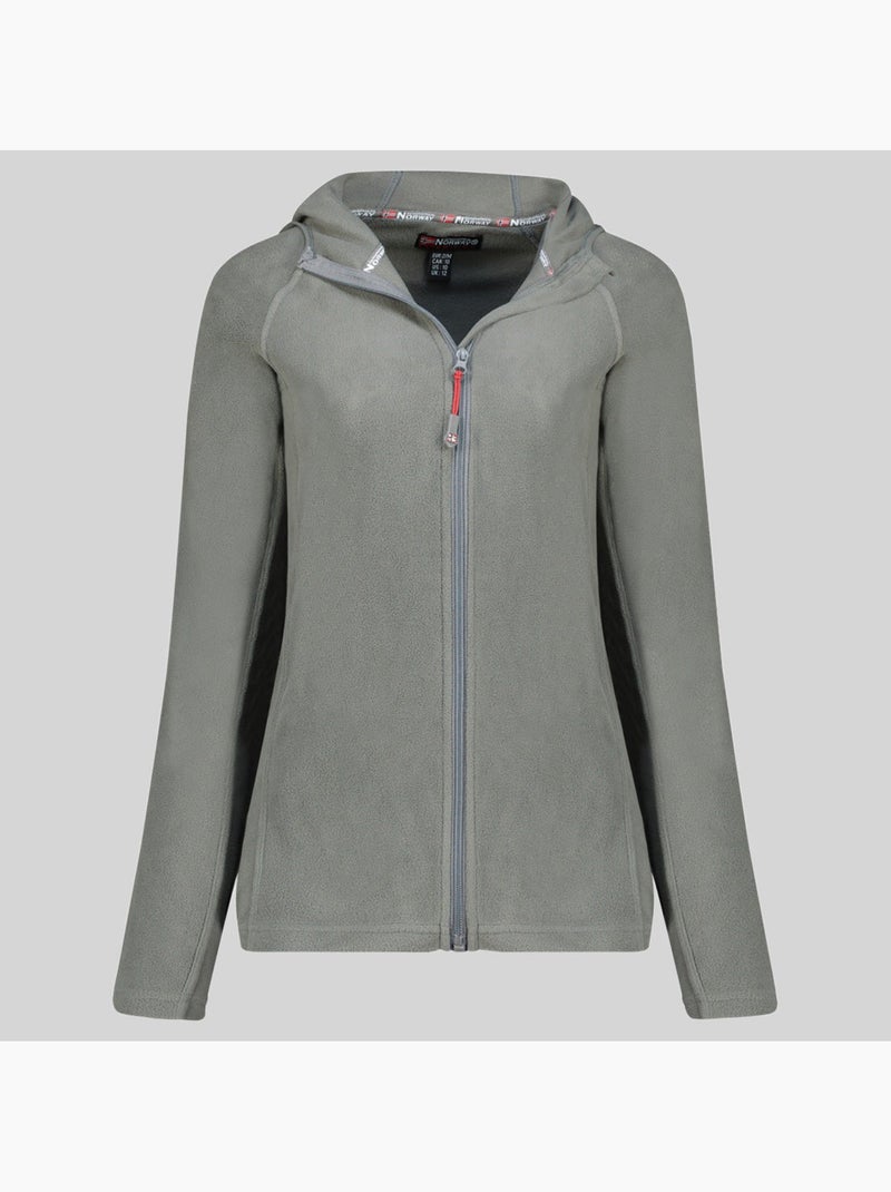 Chaqueta polar con capucha tugood – geographical norway Gris oscuro - Kiabi