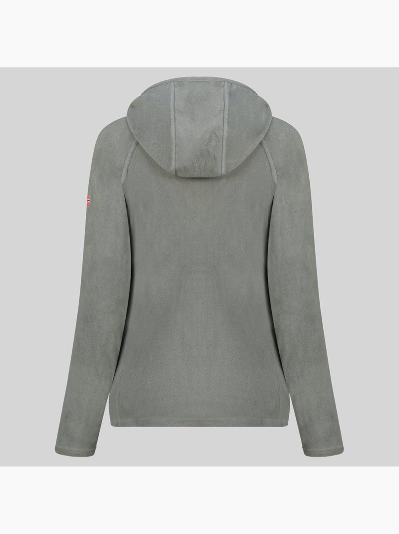 Chaqueta polar con capucha tugood – geographical norway Gris oscuro - Kiabi