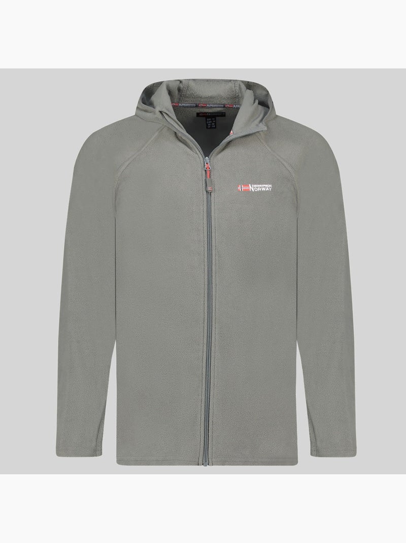 Chaqueta polar con capucha tugood – geographical norway Gris oscuro - Kiabi