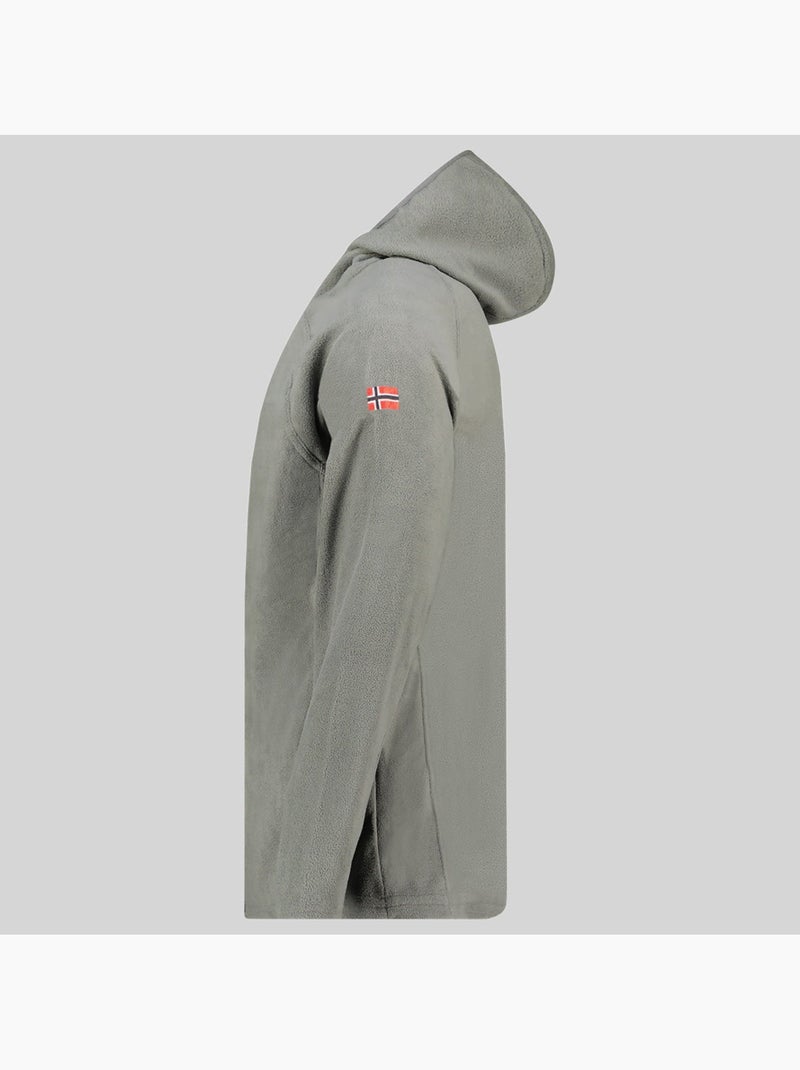 Chaqueta polar con capucha tugood – geographical norway Gris oscuro - Kiabi