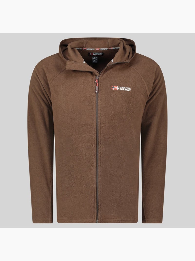 Chaqueta polar con capucha tugood – geographical norway Marrón - Kiabi