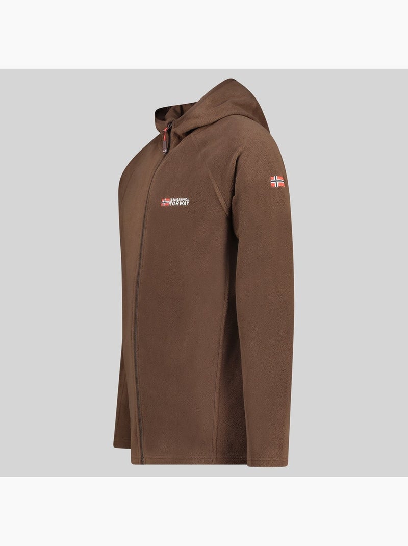 Chaqueta polar con capucha tugood – geographical norway Marrón - Kiabi