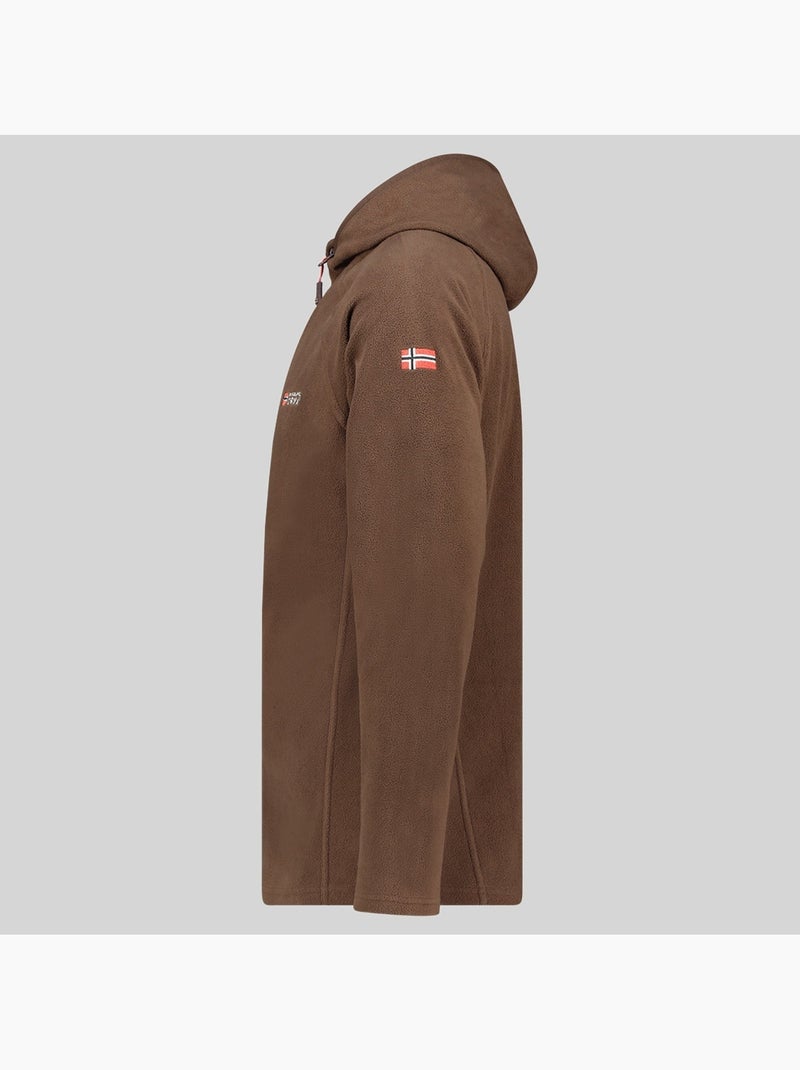 Chaqueta polar con capucha tugood – geographical norway Marrón - Kiabi