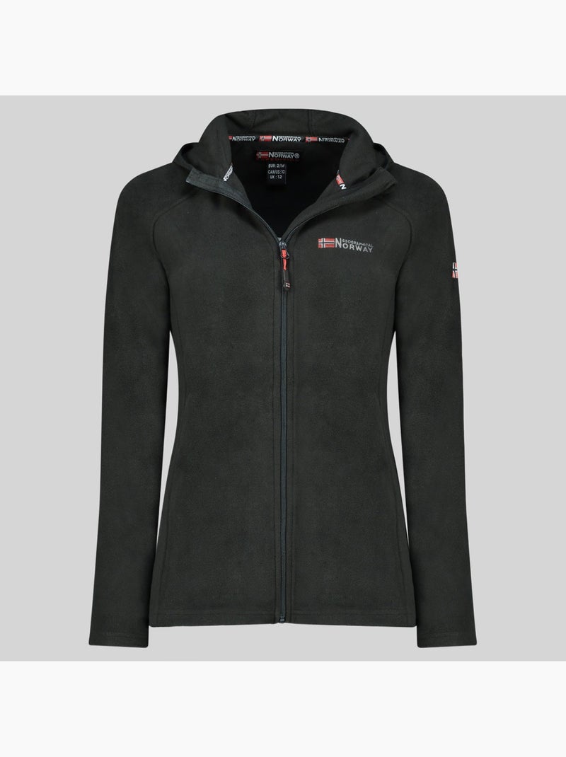 Chaqueta polar con capucha tugood – geographical norway Negro - Kiabi