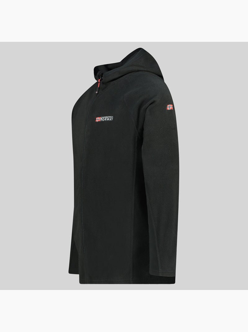 Chaqueta polar con capucha tugood – geographical norway Negro - Kiabi