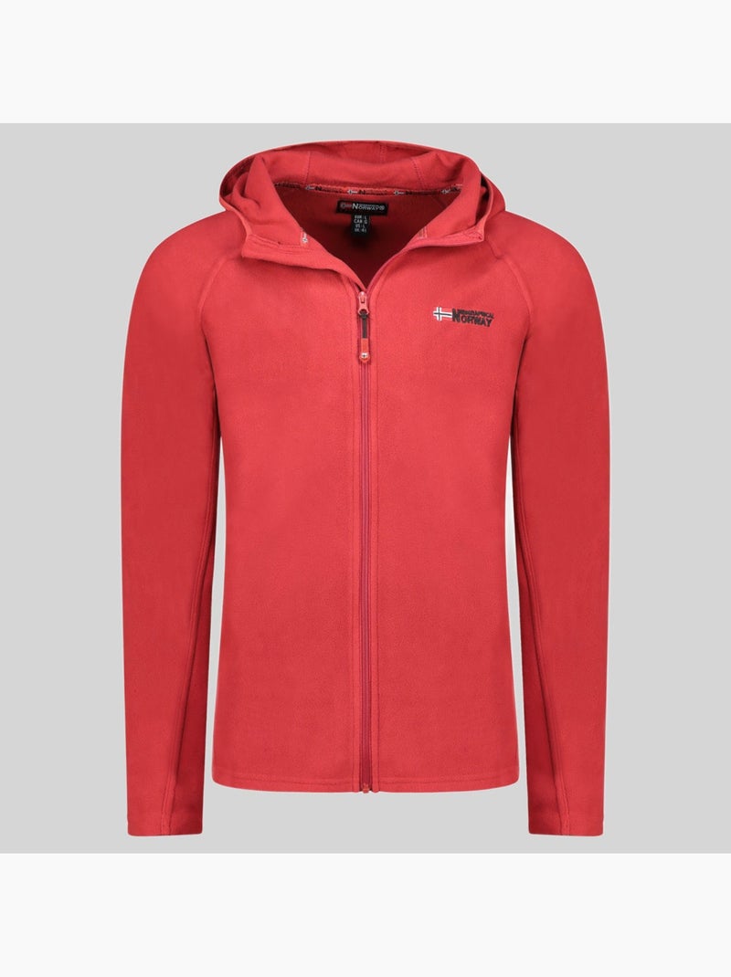 Chaqueta polar con capucha tugood – geographical norway Rojo - Kiabi