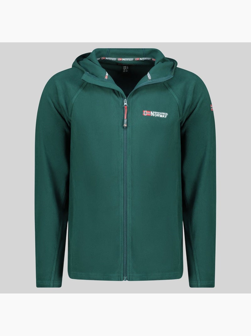 Chaqueta polar con capucha tugood – geographical norway Verde oscuro - Kiabi