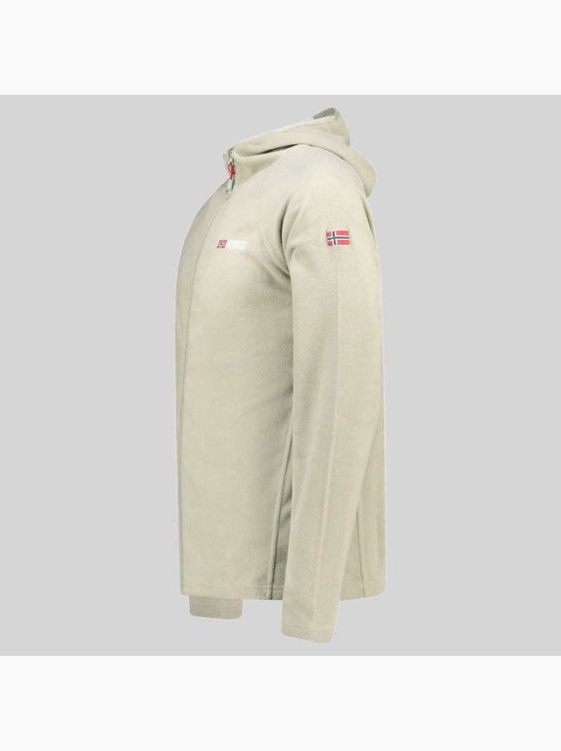 Chaqueta polar con capucha tugood – geographical norway Verde salvia - Kiabi