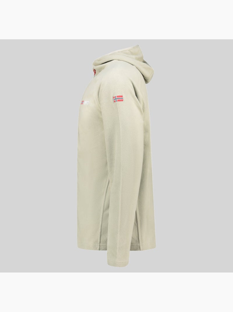 Chaqueta polar con capucha tugood – geographical norway Verde salvia - Kiabi