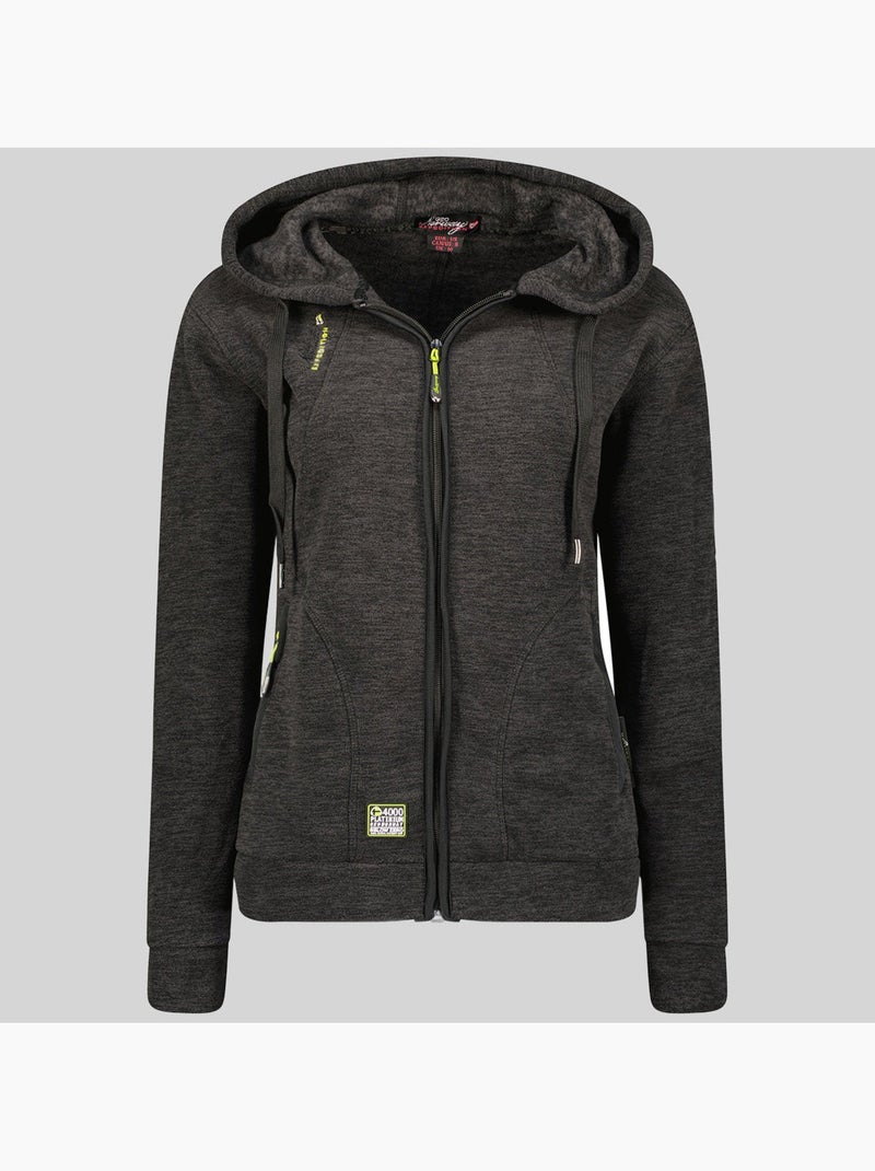 Chaqueta polar con capucha twelve – geographical norway Negro - Kiabi