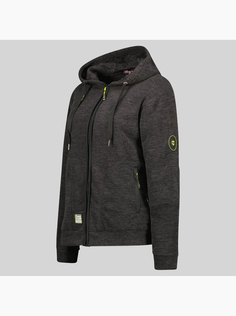 Chaqueta polar con capucha twelve – geographical norway Negro - Kiabi