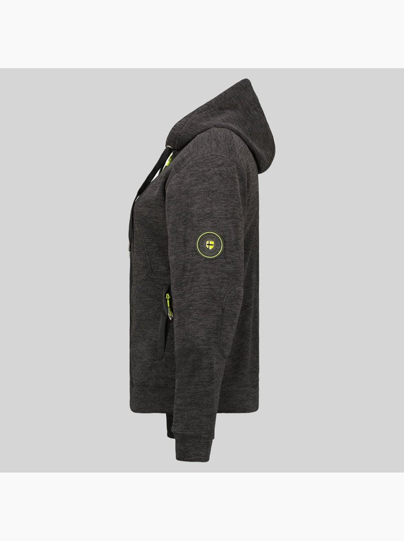 Chaqueta polar con capucha twelve – geographical norway Negro - Kiabi