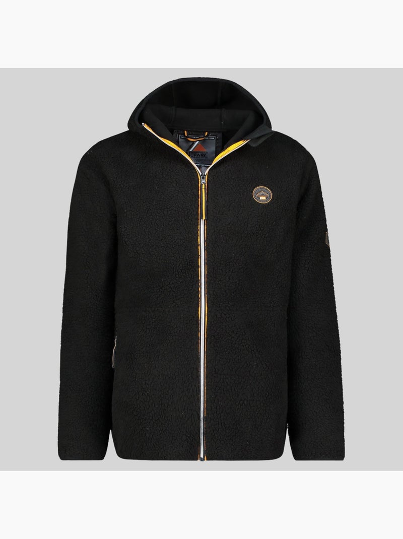 Chaqueta polar con capucha ucherpim – geographical norway Negro - Kiabi