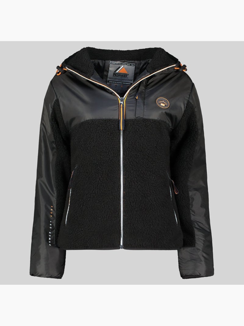 Chaqueta polar con capucha ulyssim – geographical norway Negro - Kiabi