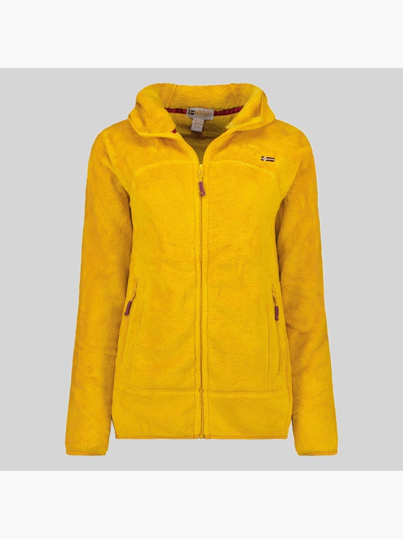 Chaqueta polar con capucha upalood – geographical norway Mostaza - Kiabi