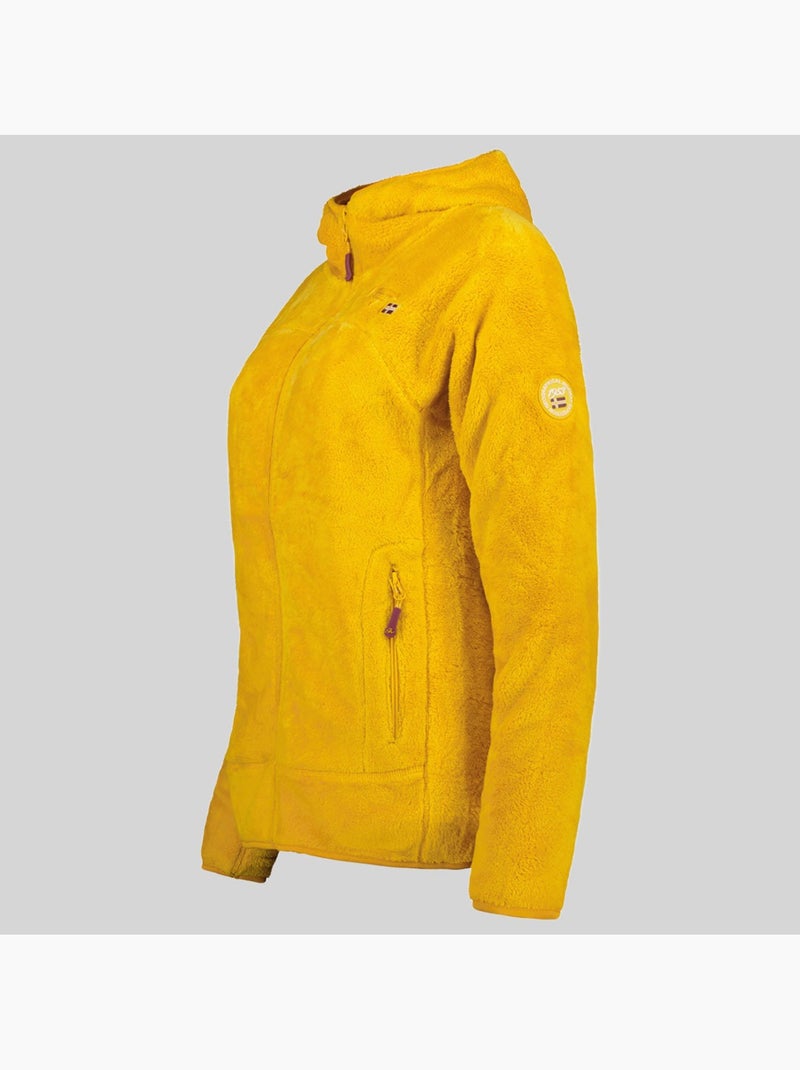 Chaqueta polar con capucha upalood – geographical norway Mostaza - Kiabi