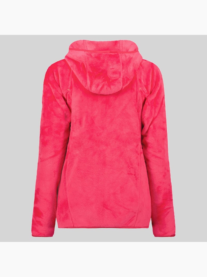 Chaqueta polar con capucha upalood – geographical norway Rosa caramelo - Kiabi