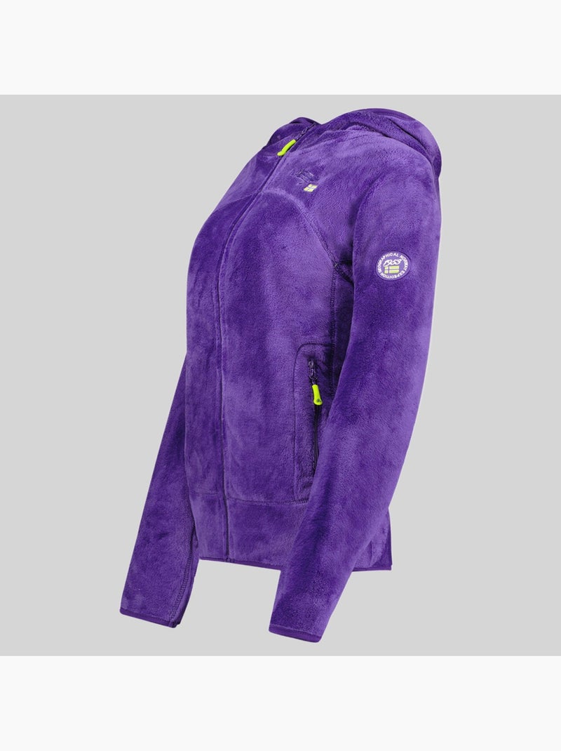 Chaqueta polar con capucha upalood – geographical norway Violeta - Kiabi