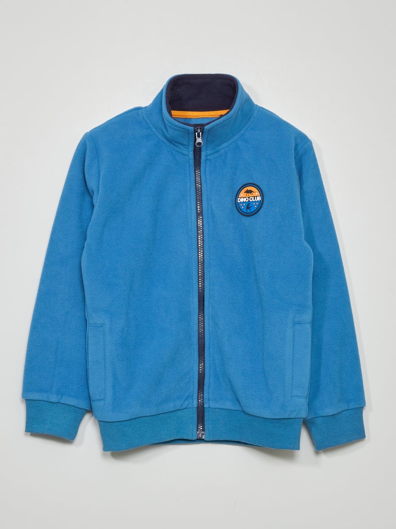 Chaqueta polar con cremallera azul - Kiabi