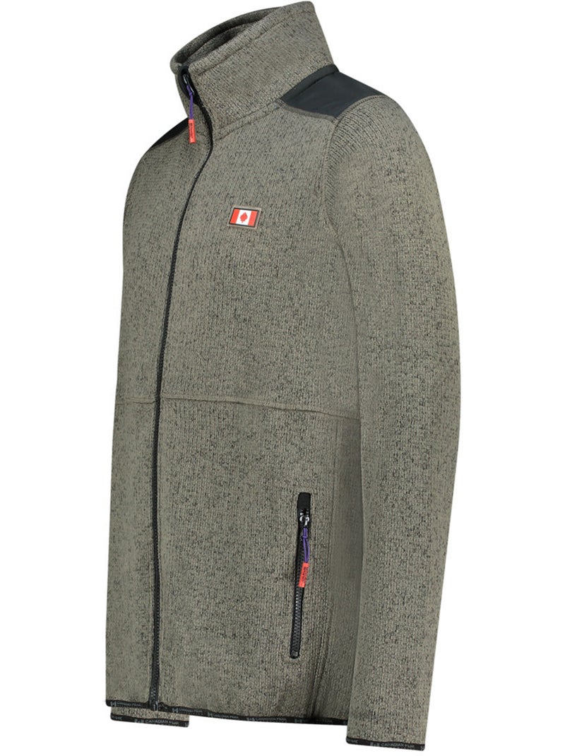 Chaqueta polar con cremallera tickaeleak – canadian peak Gris oscuro - Kiabi