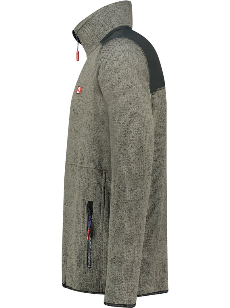 Chaqueta polar con cremallera tickaeleak – canadian peak Gris oscuro - Kiabi