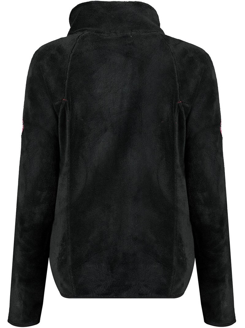 Chaqueta polar con cremallera udilas – canadian peak Negro - Kiabi