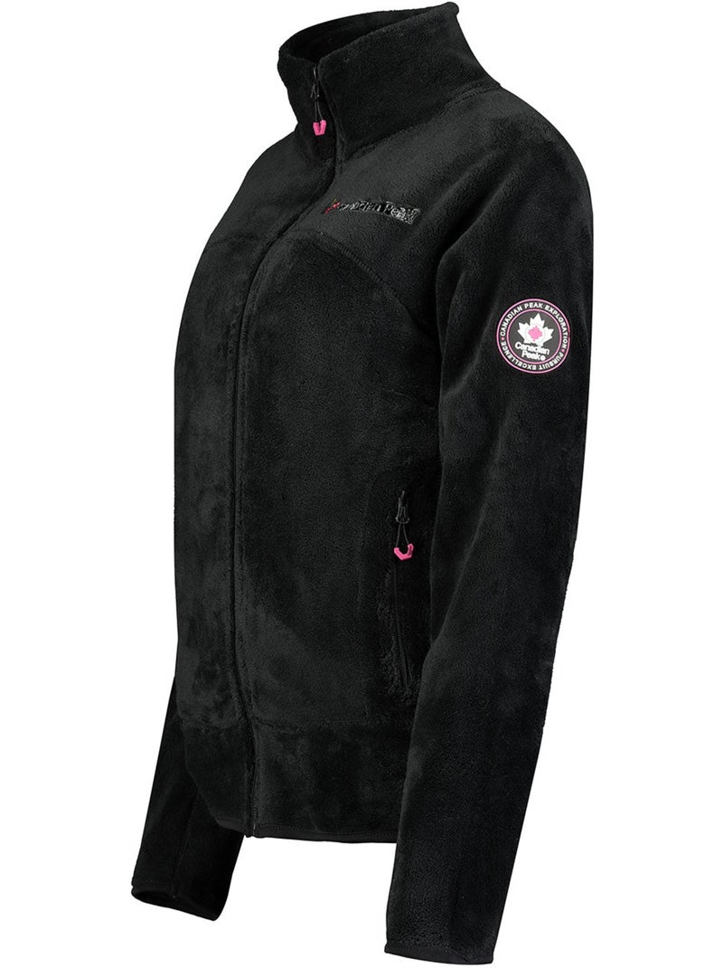 Chaqueta polar con cremallera udilas – canadian peak Negro - Kiabi