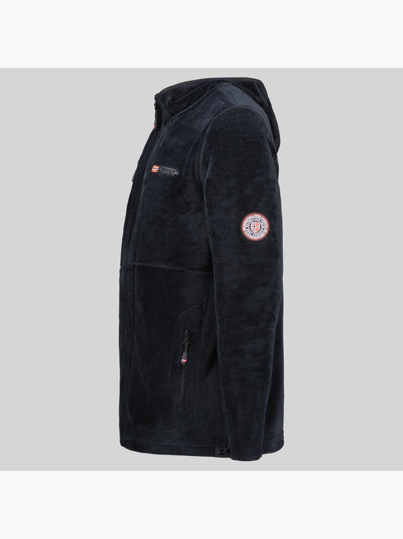 Chaqueta polar con cremallera upload hood – geographical norway Negro - Kiabi
