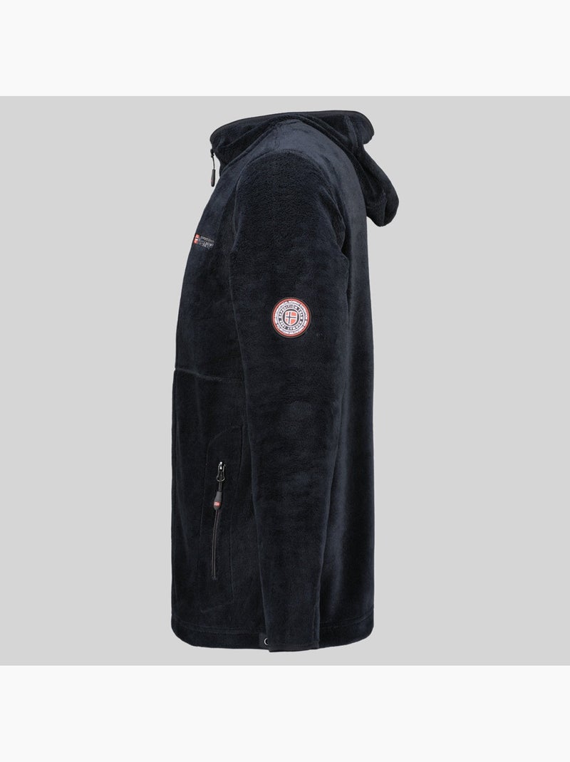 Chaqueta polar con cremallera upload hood – geographical norway Negro - Kiabi