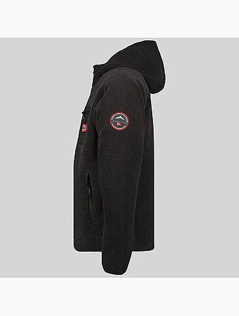 Chaqueta polar con cremallera y capucha udaf – geographical norway