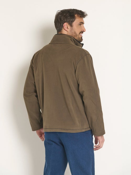 Chaqueta polar con cremallera y cuello alto - Afibel - Kiabi