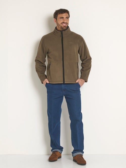 Chaqueta polar con cremallera y cuello alto - Afibel - Kiabi