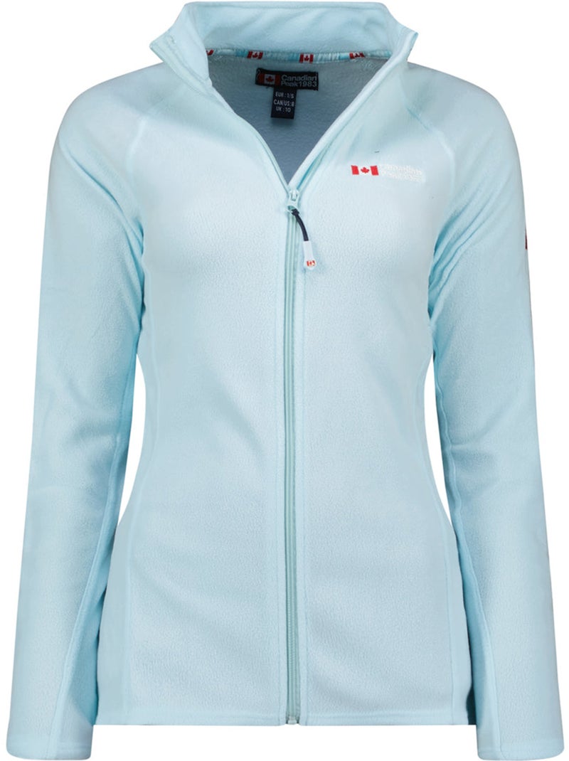 Chaqueta polar con cremallera y cuello alto tugeak – canadian peak Azul cielo - Kiabi