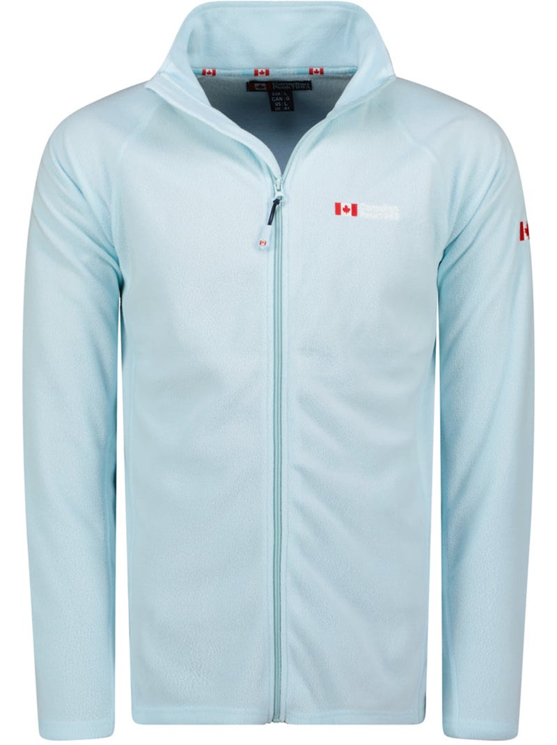 Chaqueta polar con cremallera y cuello alto tugeak – canadian peak Azul cielo - Kiabi