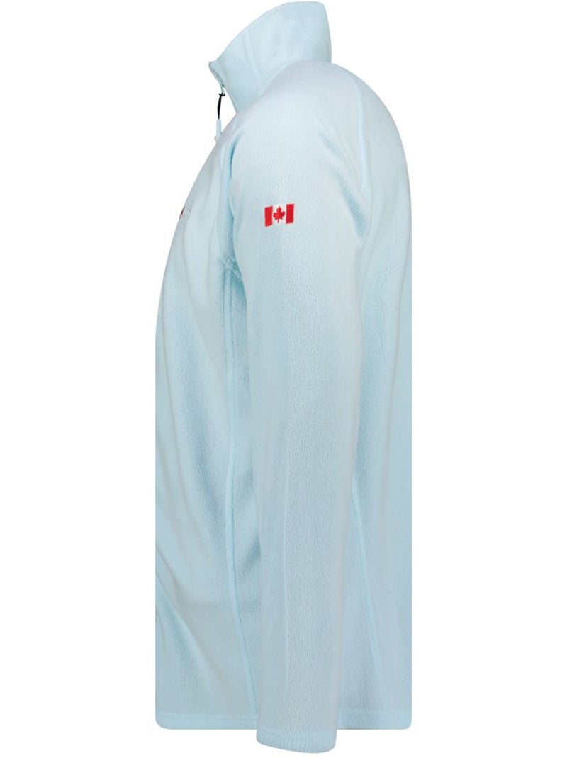 Chaqueta polar con cremallera y cuello alto tugeak – canadian peak Azul cielo - Kiabi