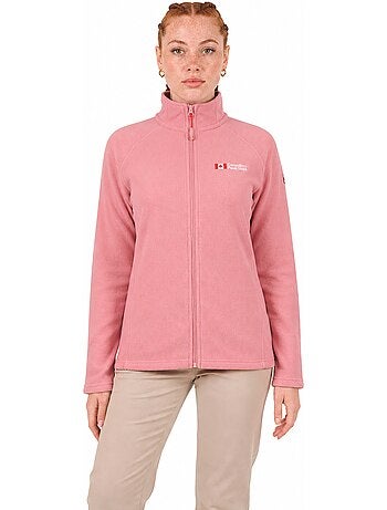 Chaqueta polar con cremallera y cuello alto tugeak – canadian peak