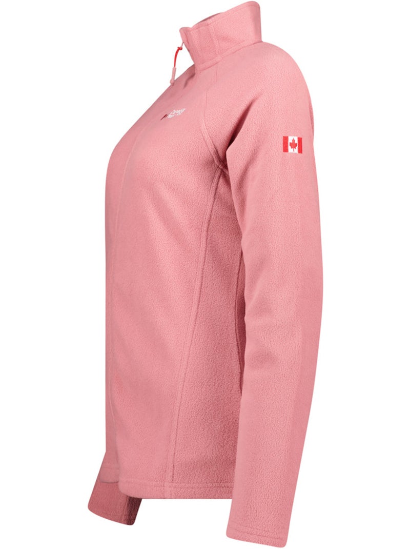 Chaqueta polar con cremallera y cuello alto tugeak – canadian peak Azul escarchado - Kiabi