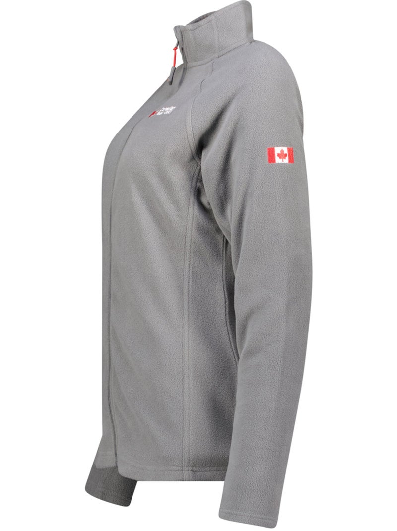 Chaqueta polar con cremallera y cuello alto tugeak – canadian peak Gris oscuro - Kiabi