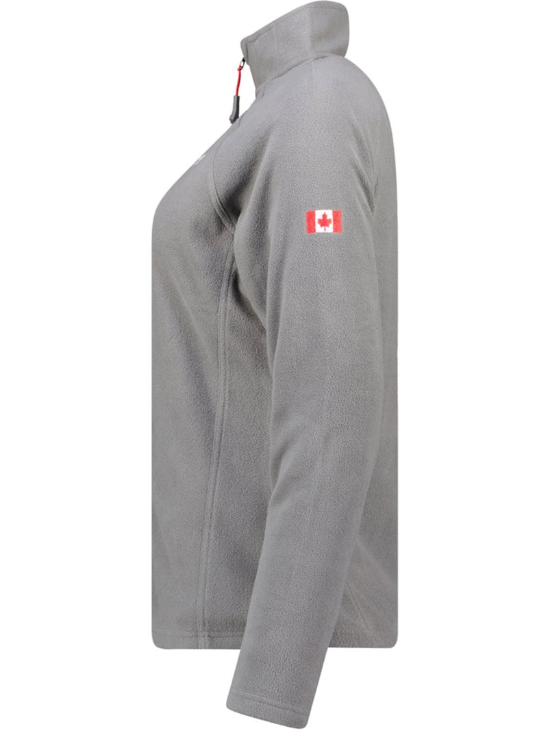 Chaqueta polar con cremallera y cuello alto tugeak – canadian peak Gris oscuro - Kiabi