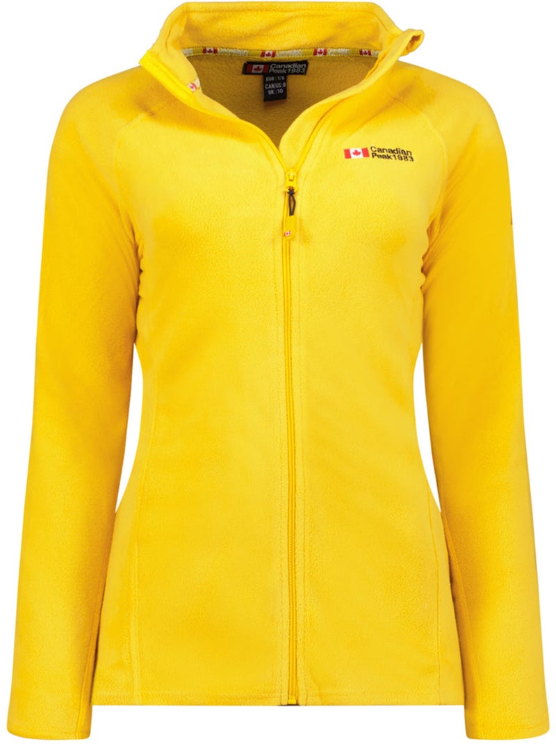 Chaqueta polar con cremallera y cuello alto tugeak – canadian peak Mostaza - Kiabi