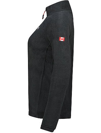 Chaqueta polar con cremallera y cuello alto tugeak – canadian peak