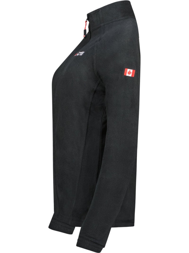 Chaqueta polar con cremallera y cuello alto tugeak – canadian peak Negro - Kiabi