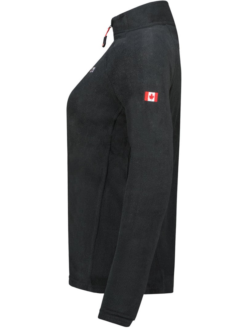 Chaqueta polar con cremallera y cuello alto tugeak – canadian peak Negro - Kiabi