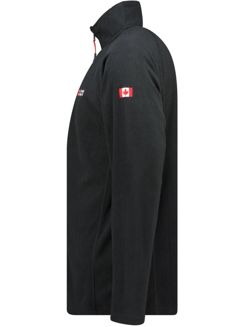 Chaqueta polar con cremallera y cuello alto tugeak – canadian peak Negro - Kiabi